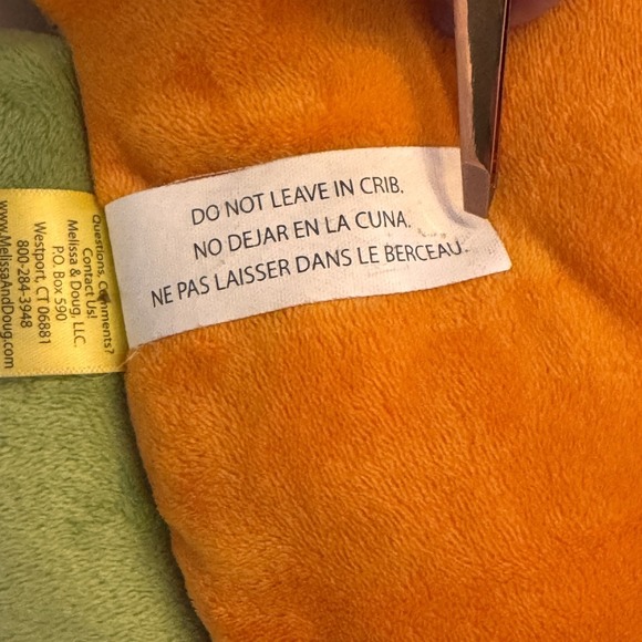 Taggies Hedgehog & Melissa Doug K's Kids Rainbow Fish Sensory‎ Crinkle Plush Lot - Picture 6 of 16